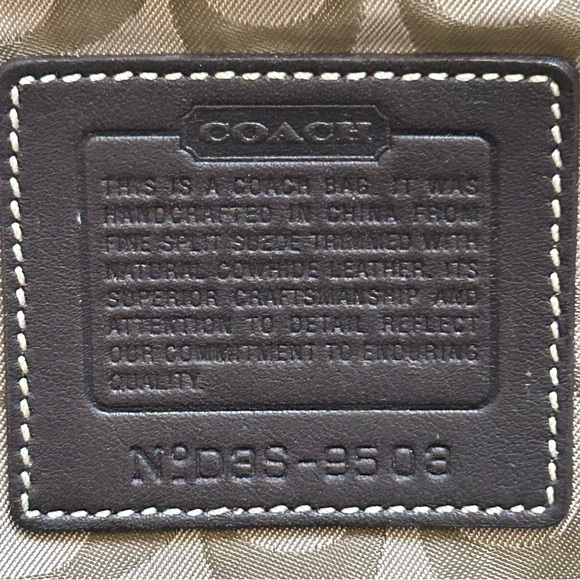 Coach #9503 brown suede small hobo - Picture 9 of 10